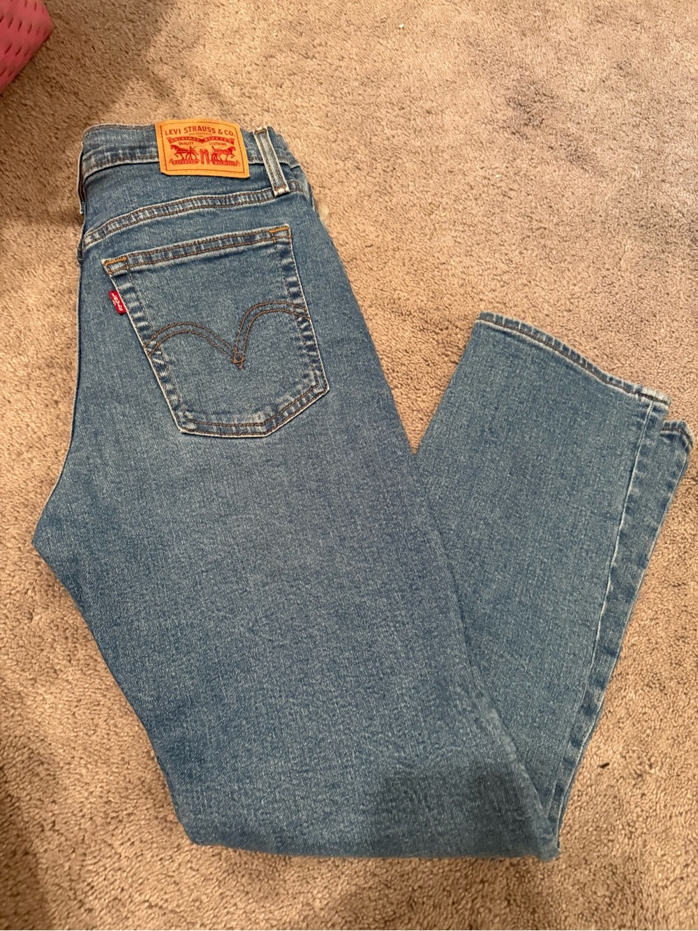 Levi's Men’s Medium Blue Straight Leg Jeans